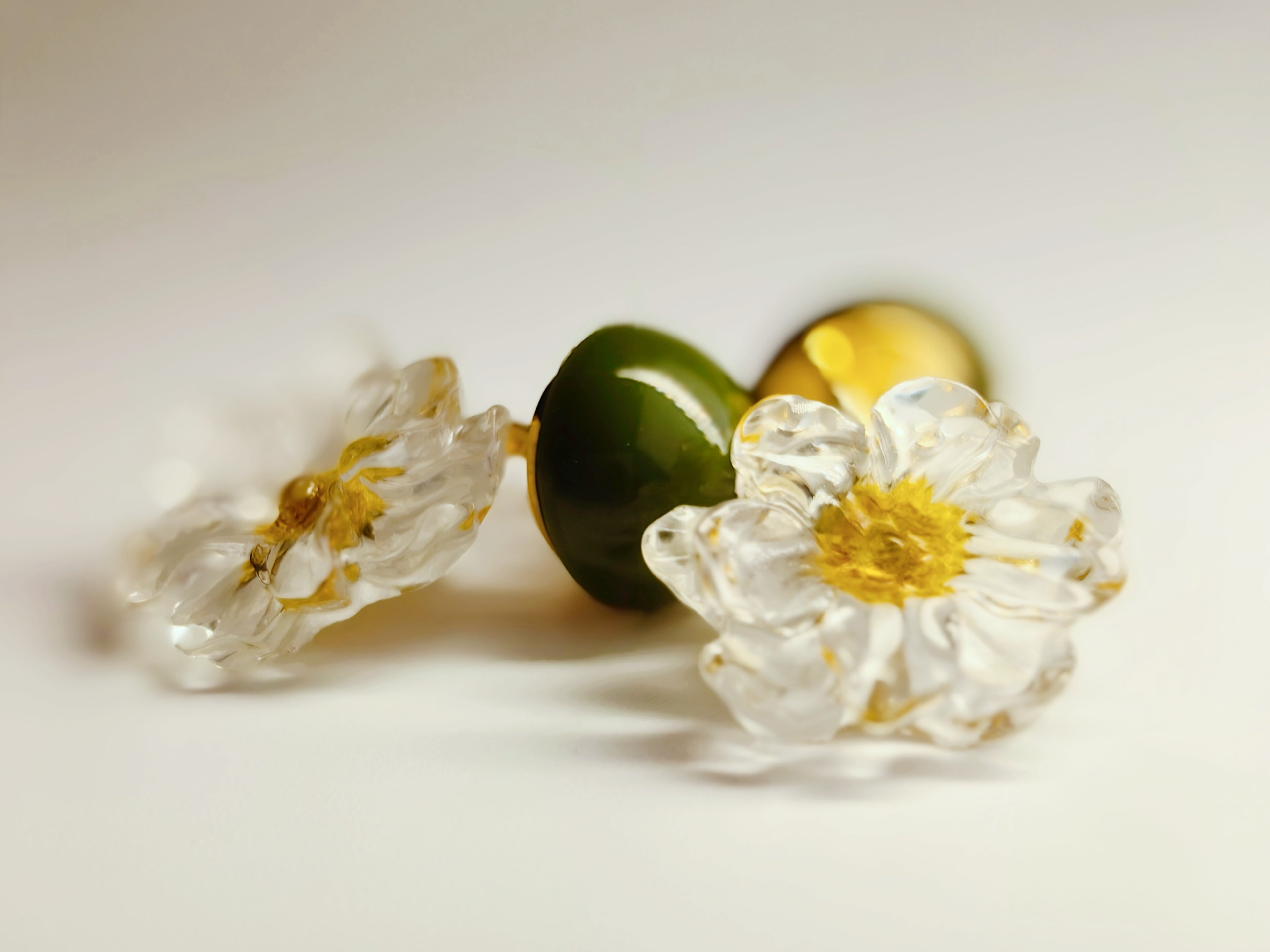 Sunny Citrus Flower Earrings