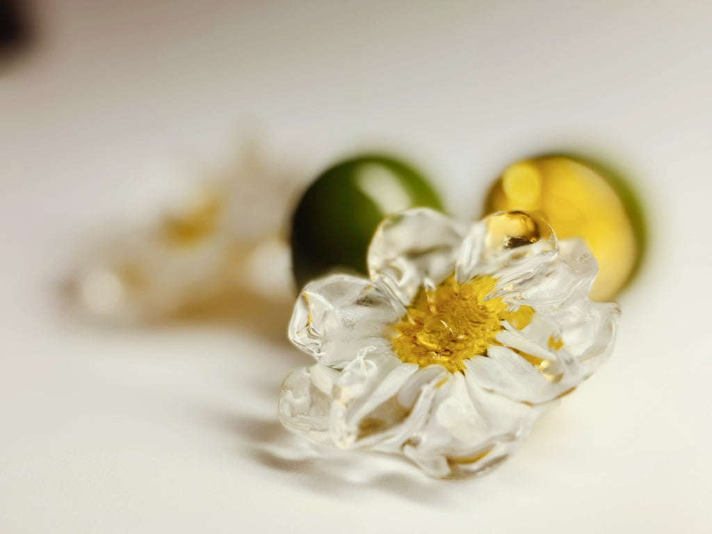 Sunny Citrus Flower Earrings