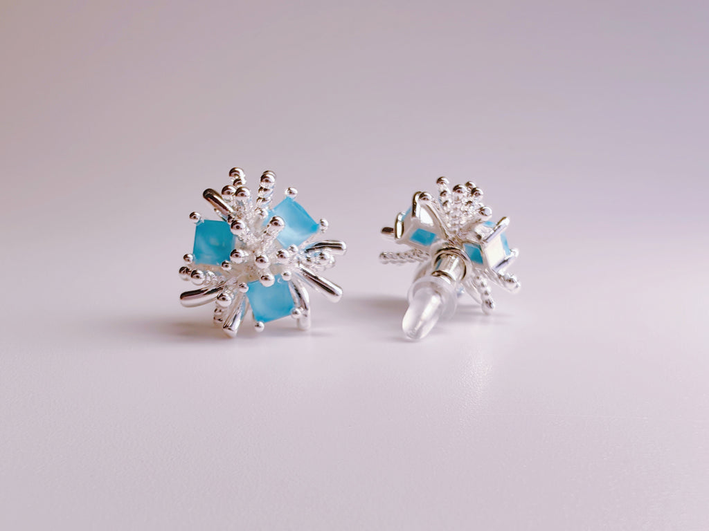 Ocean Spark Burst Stud Earrings